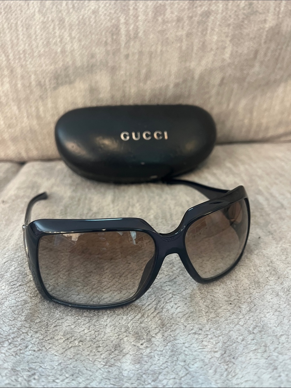 Gucci Oversized Black Frame Sunglasses